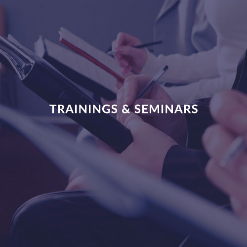 TRAININGS & SEMINARS